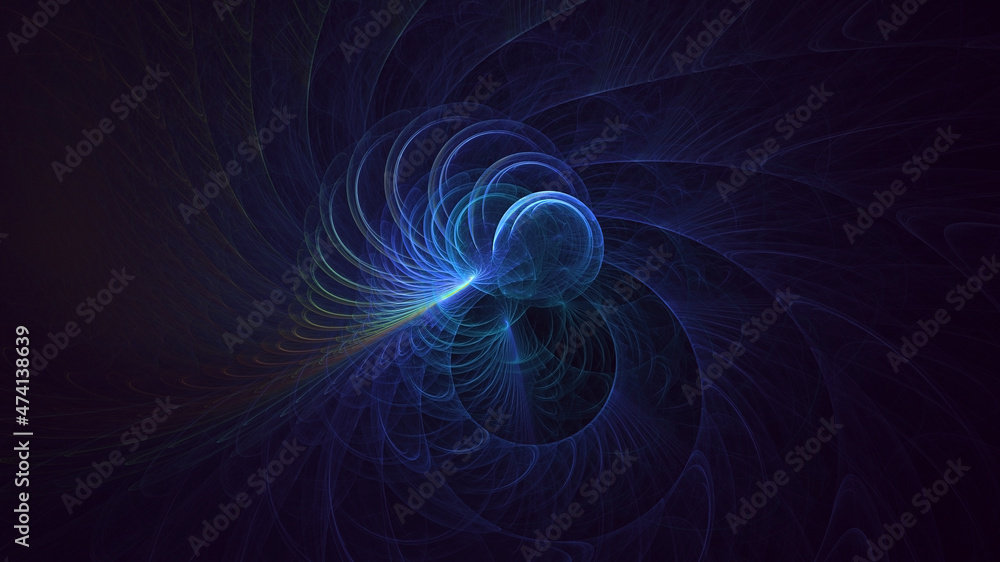 3D rendering abstract multicolor fractal light background 3D rendering abstract multicolor fractal light background