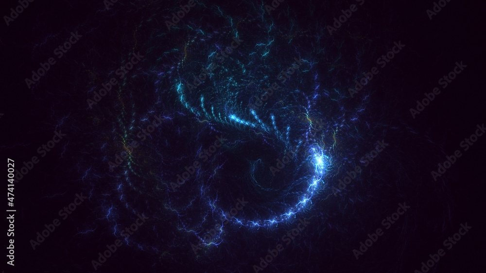 3D rendering abstract multicolor fractal light background 3D rendering abstract multicolor fractal light background