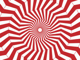 Optical illusion abstract background design with circle shape red and white color style eps vector file