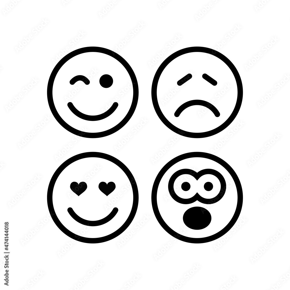 emoji icon set vector illustration emoji icon set vector illustration