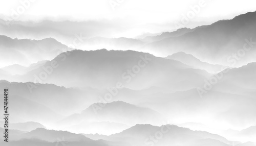 clouds in the mountains © feng