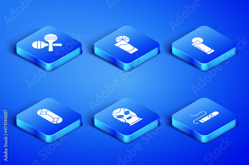 Set Cigar, Maracas, Mexican wrestler, Burrito, Tequila glass with lemon and icon. Vector