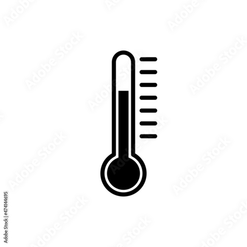 temperature flat icon vector illustration