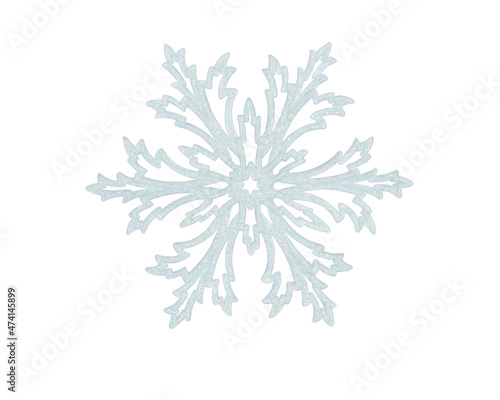 christmas decoration snowflake on a white background