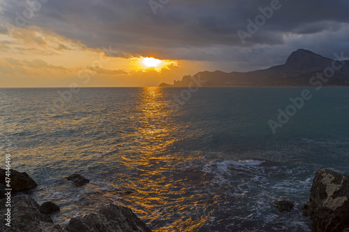 Sunset over the Black Sea.