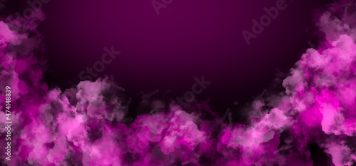 pink abstract explosion smoke on dark background
