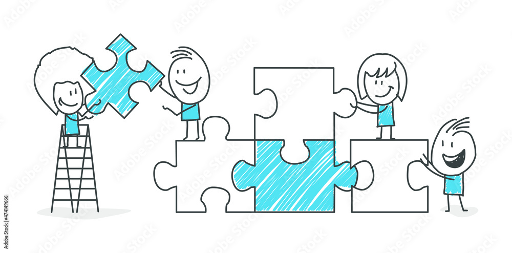 Stick men figures for business purposes or presentations. Vector. Stick men figures for business purposes or presentations. Vector.
