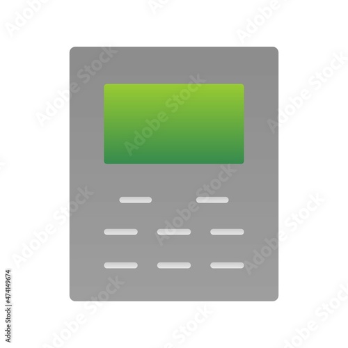 Calculator Flat Gradient Vector Icon Design