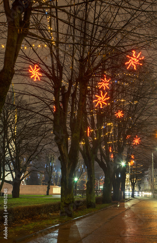 Rainis boulevard in Riga. Latvia photo