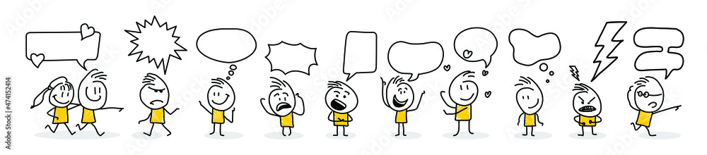 Stick figures. Blank banner set. Vector illustration of people holding blank. It can be used for presentations, for explanation, as a mascot, for communication, to express emotions. Stick figures. Blank banner set. Vector illustration of people holding blank. It can be used for presentations, for explanation, as a mascot, for communication, to express emotions.
