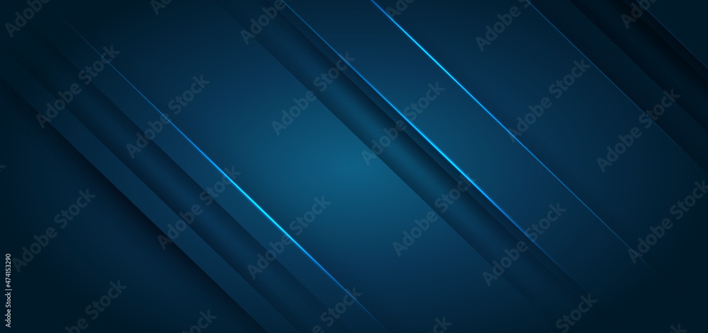 Abstract glowing blue gradient background with diagonal stripe lines. Minimal simple backdrop design.