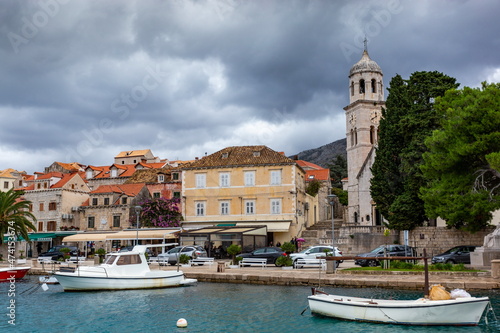 Old city. Autumn weather. Cavtat, Croatia.