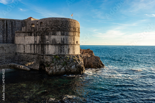 Obraz na plátně Dubrovnik, old defense walls, fortress Bokar. Croatia