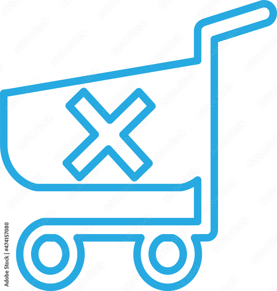 Obraz premium Shopping cart trolley icon sign design