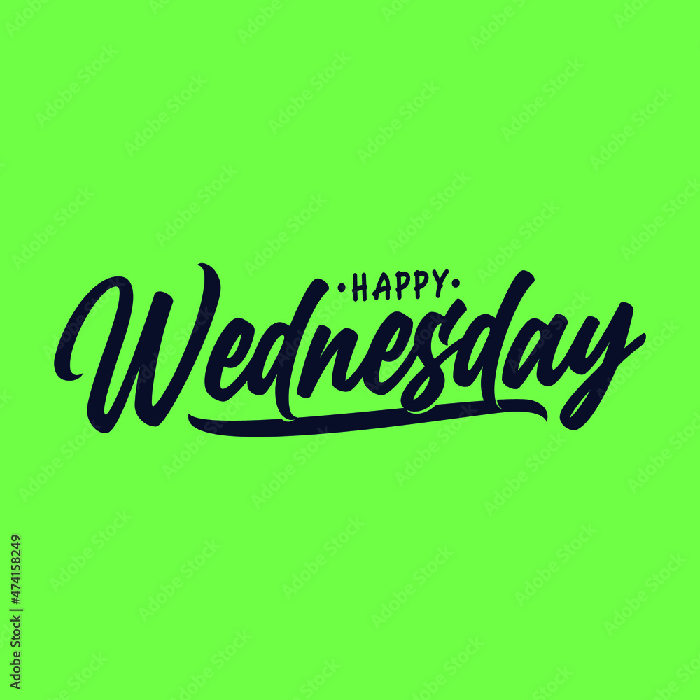 Wednesday Vector Illustration - inspirational lettering design for posters, flyers, t-shirts, cards, invitations, stickers, banners. Wednesday Vector Illustration - inspirational lettering design for posters, flyers, t-shirts, cards, invitations, stickers, banners.