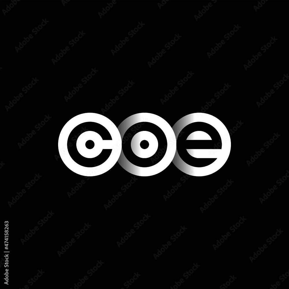 COE Letter Initial Logo Design Template Vector Illustration COE Letter Initial Logo Design Template Vector Illustration