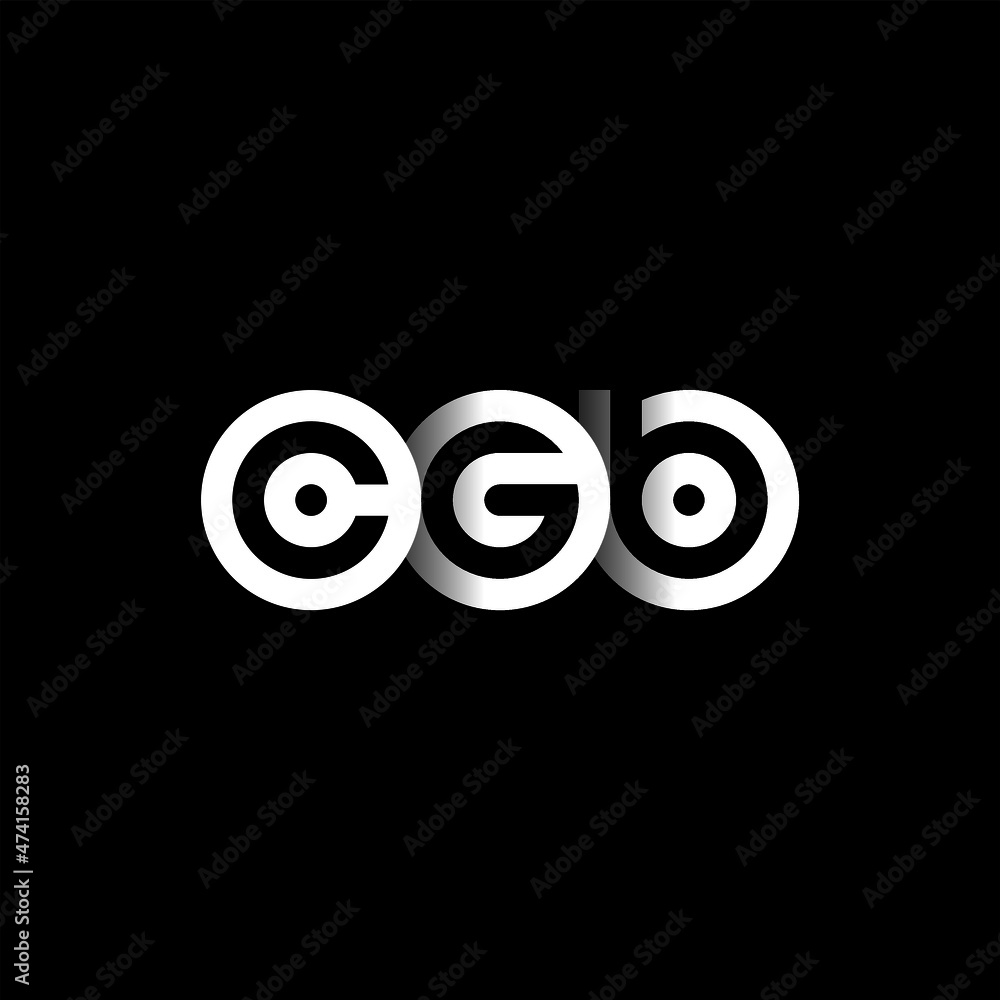 CGB Letter Initial Logo Design Template Vector Illustration CGB Letter Initial Logo Design Template Vector Illustration