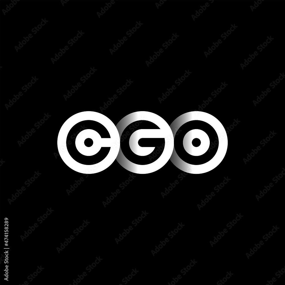 CGO Letter Initial Logo Design Template Vector Illustration CGO Letter Initial Logo Design Template Vector Illustration