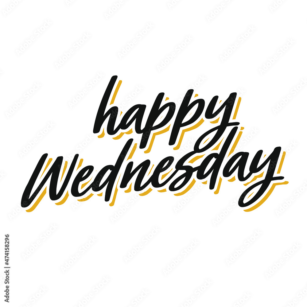 Wednesday Vector Illustration - inspirational lettering design for posters, flyers, t-shirts, cards, invitations, stickers, banners. Wednesday Vector Illustration - inspirational lettering design for posters, flyers, t-shirts, cards, invitations, stickers, banners.
