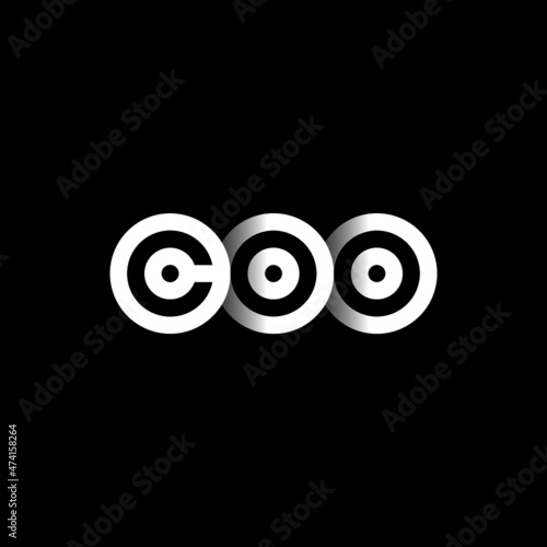 COO Letter Initial Logo Design Template Vector Illustration