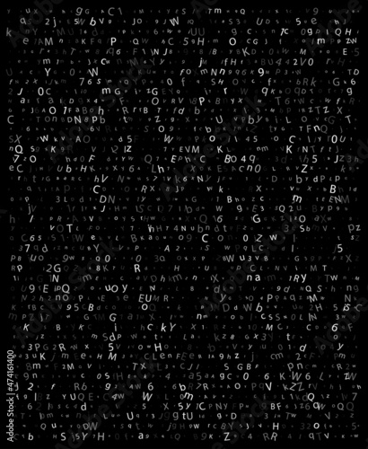 Corrupted source code. vector illustration of computer security. Abstract glitch background. Fatal programming error. Buffer overflow problem.