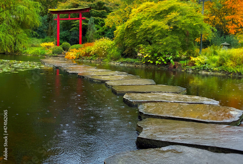Φωτογραφία japanese garden bridge