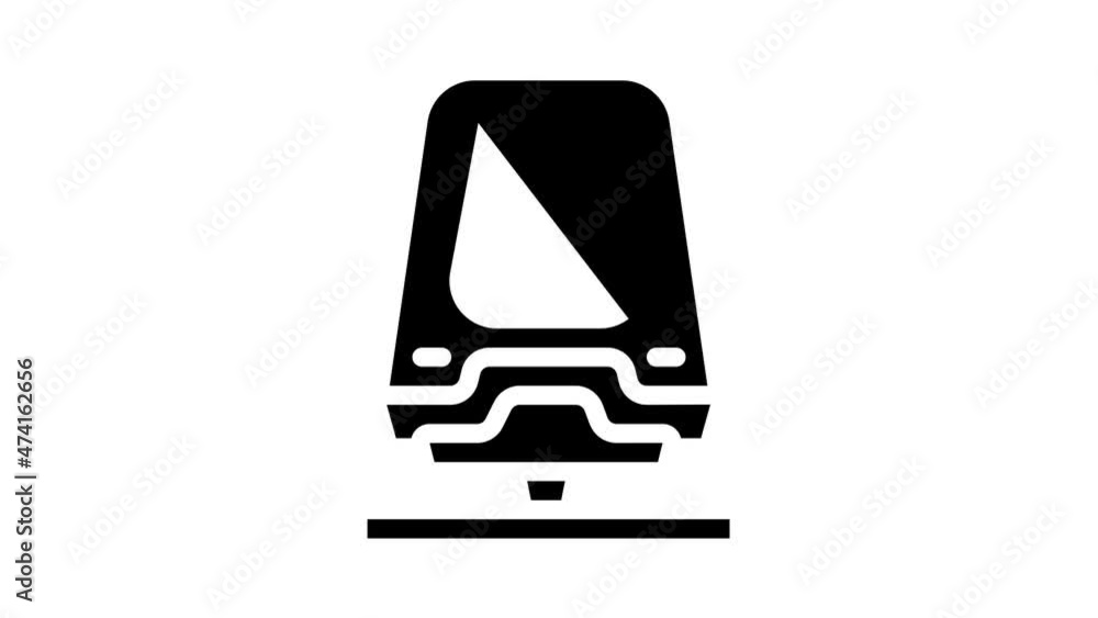 maglev railway animated glyph icon maglev railway sign. isolated on white background maglev railway animated glyph icon maglev railway sign. isolated on white background