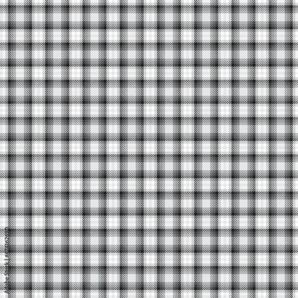 Black and White Ombre Plaid textured Seamless Pattern Black and White Ombre Plaid textured Seamless Pattern