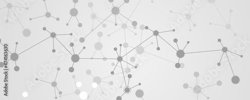 Neural network concept. Connected cells with links. High technology process. Abstract background