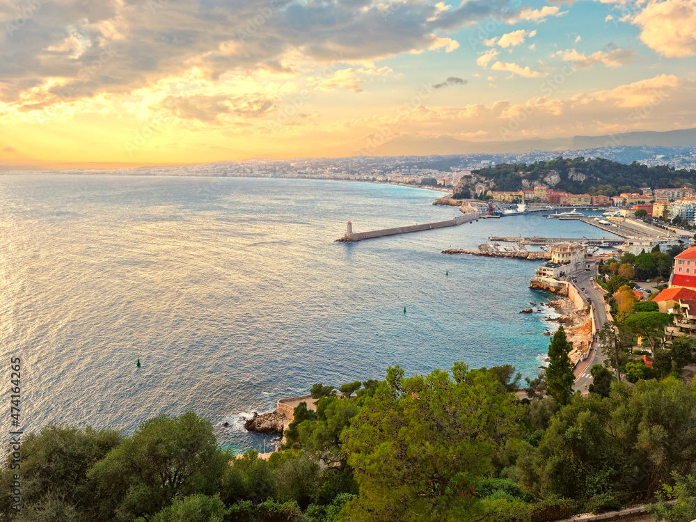 Aerial view of Nice, South of France