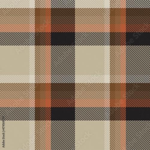 Brown Ombre Plaid textured Seamless Pattern