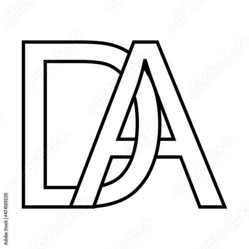 Logo sign da ad, icon sign ...