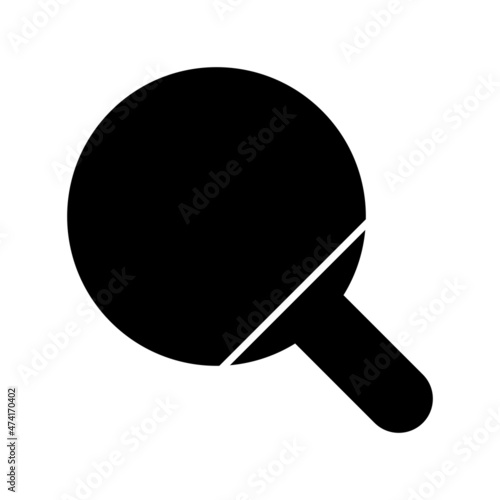 Table Tenis Glyph Vector Icon Design