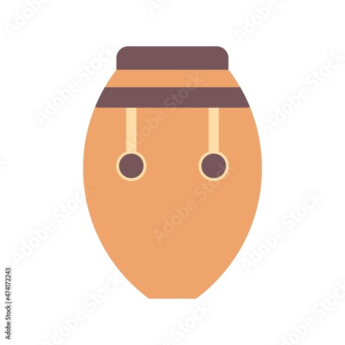 Conga Flat Vector Icon Design