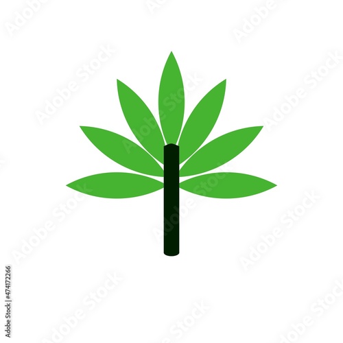 Cannabis Flat Vector Icon Design