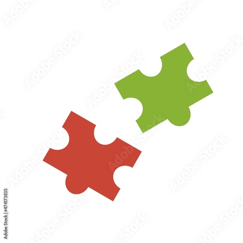 Puzzle Flat Vector Icon Design