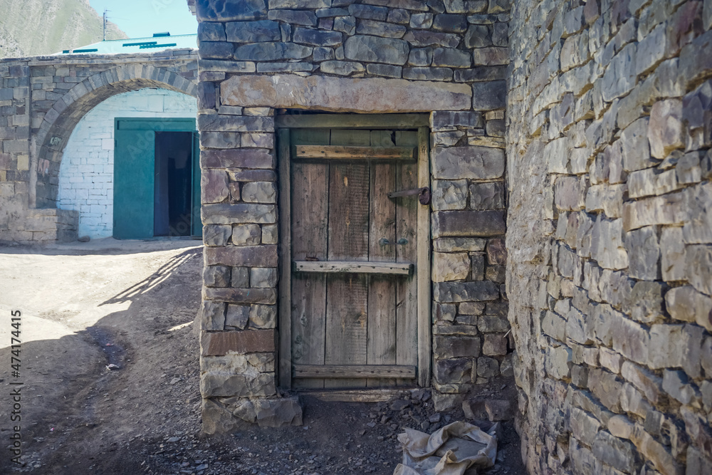 Fototapeta premium Architecture and streets of the ancient village of Richa in Dagestan