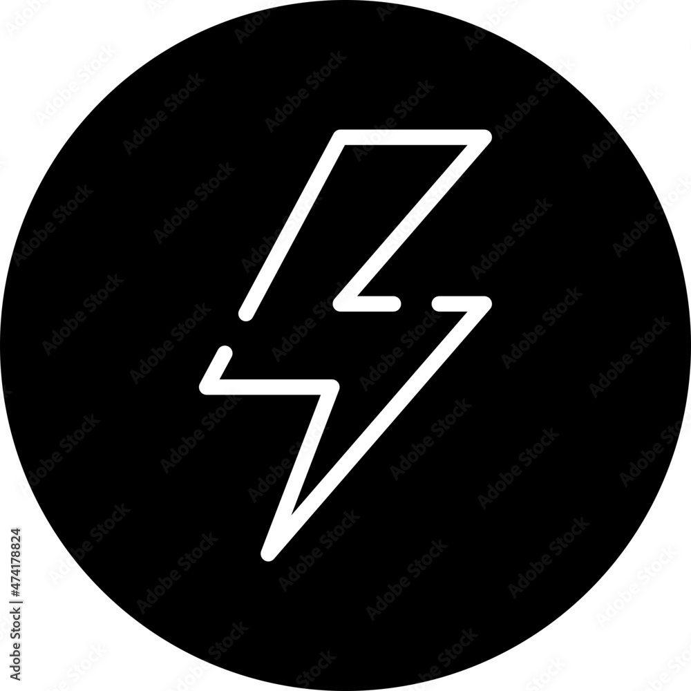 flash symbol glyph icon flash symbol glyph icon