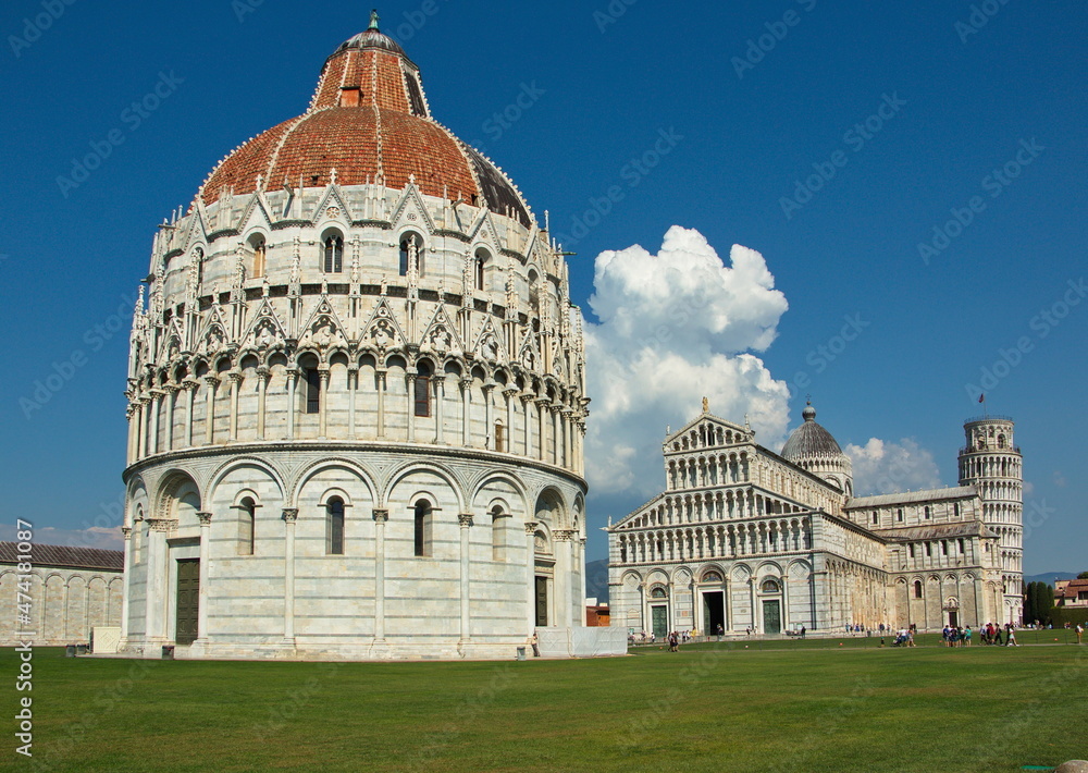 Piazza dei Miracoli in Pisa, Italy, Europe
