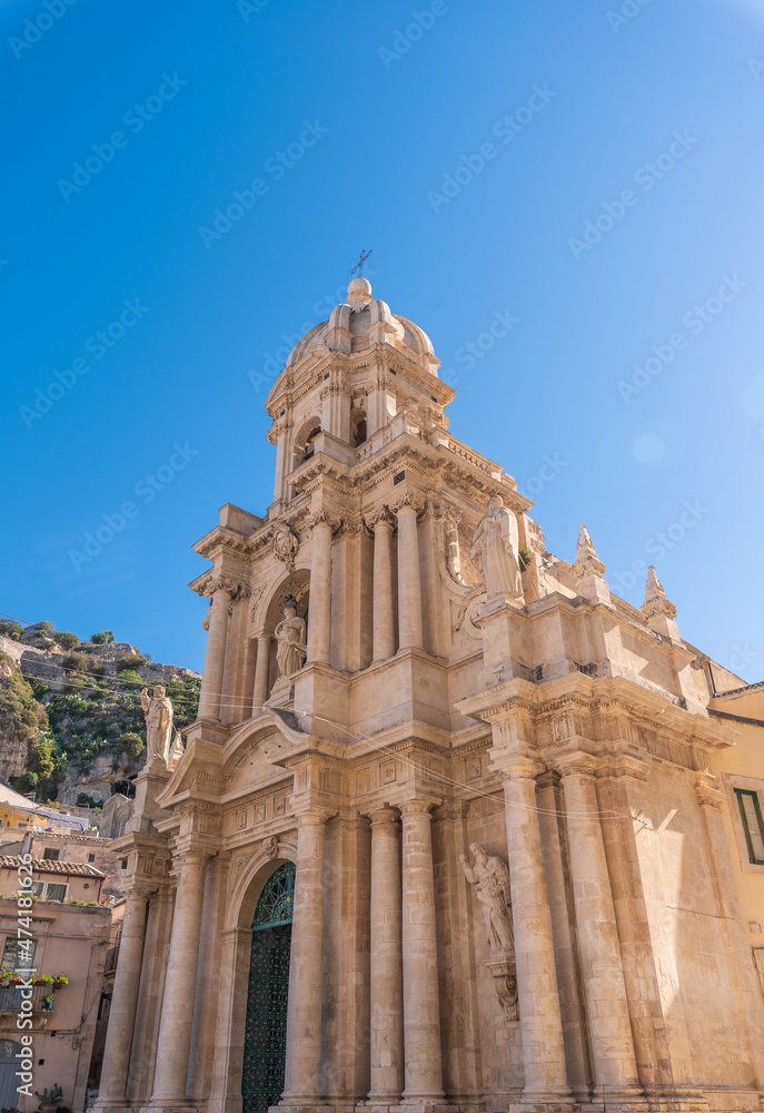 Church of San Sebastiano in Scicli, Ragusa, Sicily, Italy, Europe, World Heritage Site
