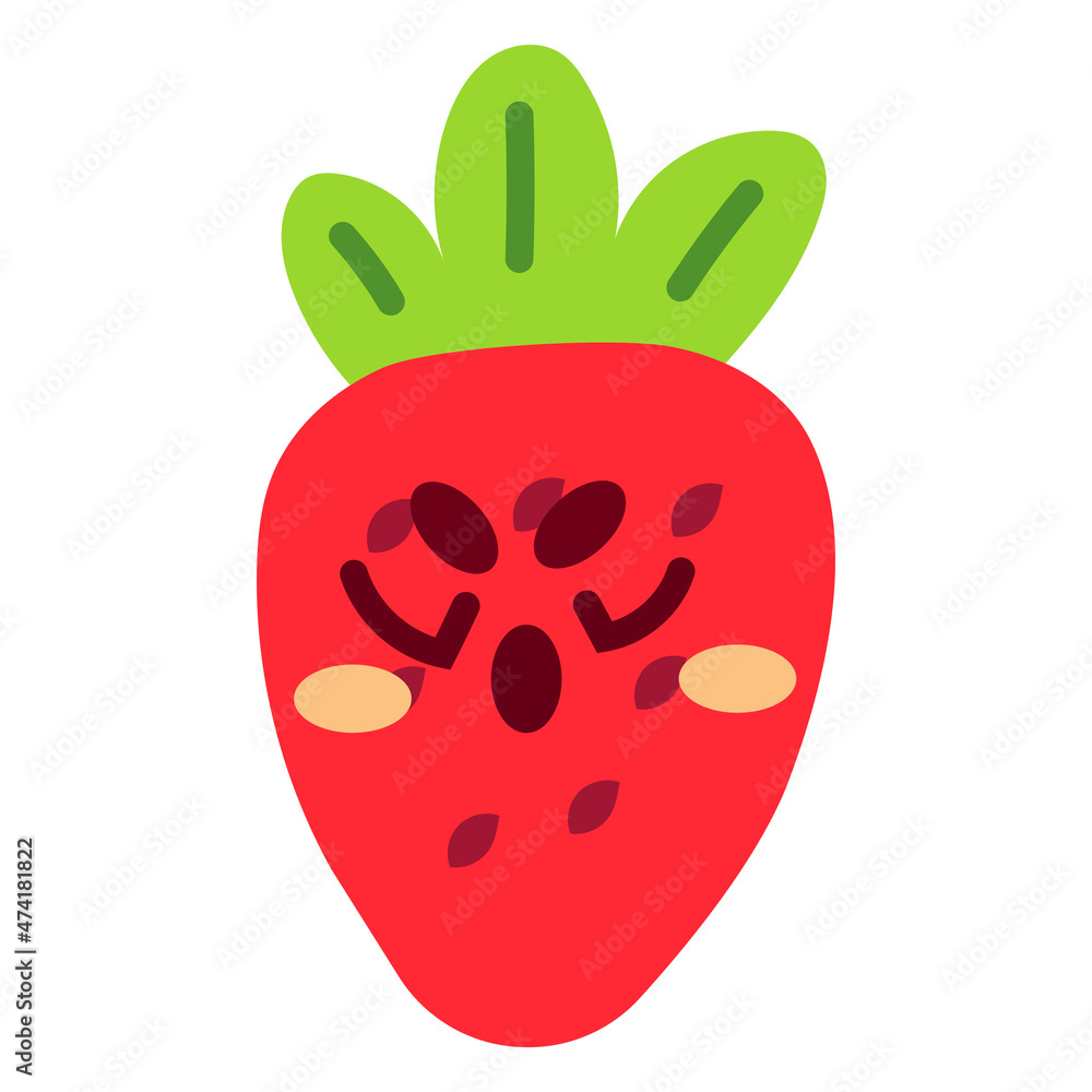 Cute Strawberry Mascot Emotion 6 Cute Strawberry Mascot Emotion 6
