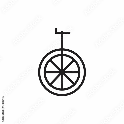 UNICYCLE icon in vector. Logotype