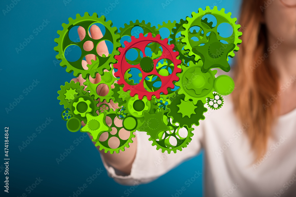 Green Technology Symbol 3d concept. Green Technology Symbol 3d concept.