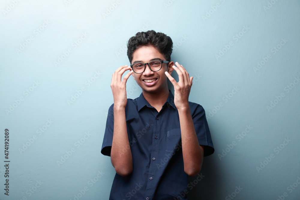 Portrait of a laughing boy of Indian ethnicity Portrait of a laughing boy of Indian ethnicity