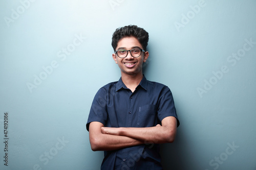 Portrait of a happy smiling boy of Indian ethnicity 