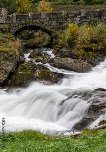 Fototapeta Naklejka Na Ścianę i Meble -  Storfossen, a waterfall in Geiranger, More og Romsdal, Norway