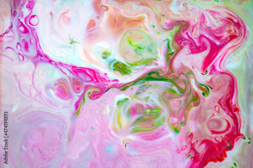 vivid abstract multicolored painting background texture paint.Fluid art texture.Mixing paints.