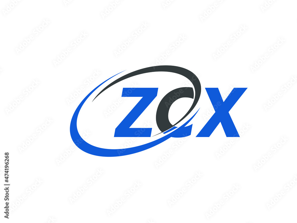 ZCX letter creative modern elegant swoosh logo design ZCX letter creative modern elegant swoosh logo design