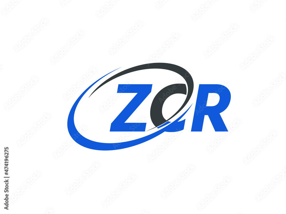 ZCR letter creative modern elegant swoosh logo design ZCR letter creative modern elegant swoosh logo design