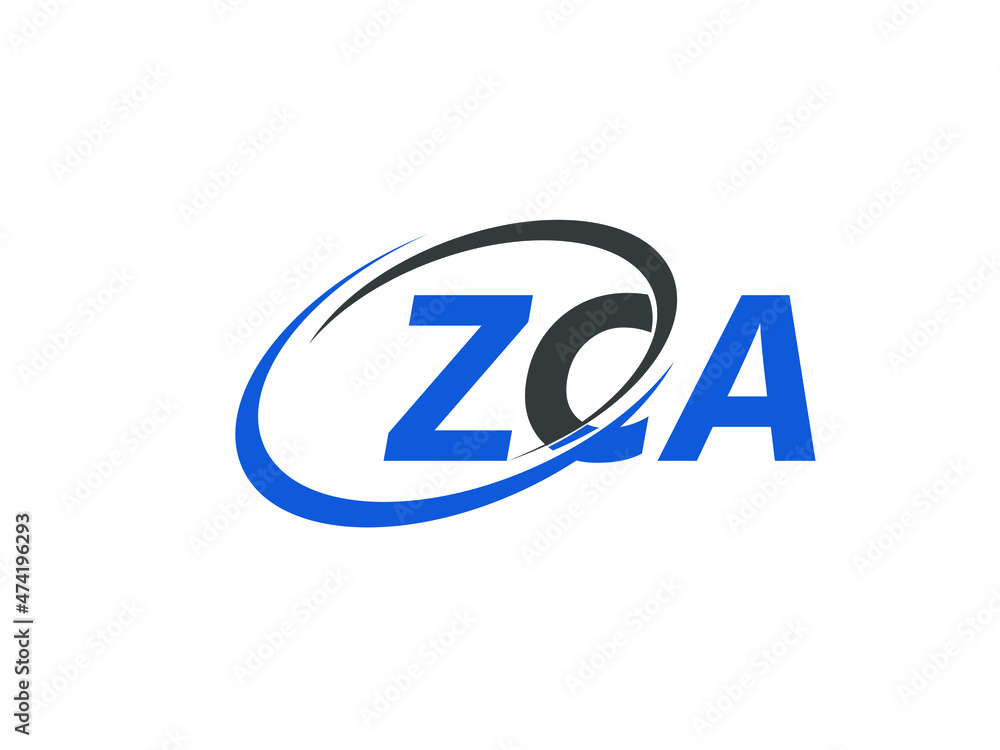ZCA letter creative modern elegant swoosh logo design ZCA letter creative modern elegant swoosh logo design